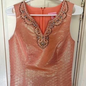Stunning Lilly Pulitzer Jackie Beaded Shell Sleeveless Top, Size 4